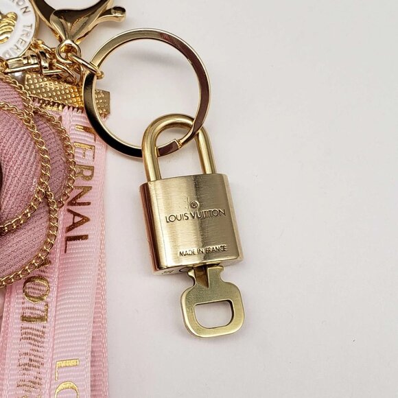 Authentic Louis Vuitton Lock & Key with unbranded Flower Bagcharm, Keycharm - Picture 6 of 8